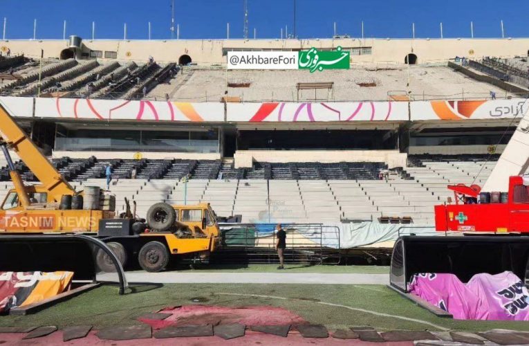 آخرین وضعیت سکوهای آزادی؛ باید رونالدو می آمد تا کار سرعت بگیرد؟ / عکس