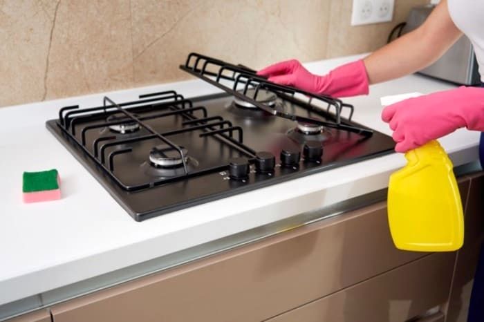 تمیز کردن اجاق گاز