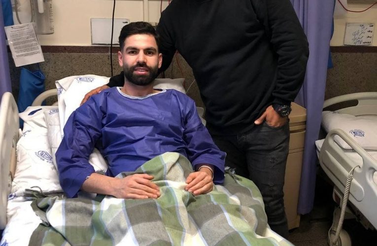 اولین تصویر از ستاره پرسپولیس پس از عمل جراحی