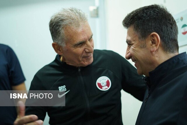 کی‌روش در اردن وارد رختکن تیم ملی ایران شد!/ عکس