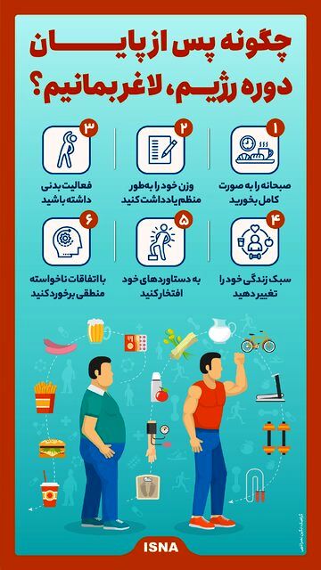 چگونه پس از پایان دوره رژیم، لاغر بمانیم؟
