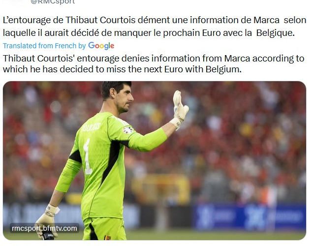 جواب نزدیکان کورتوا به غیبت در یورو ۲۰۲۴/ رسانه مادریدی افترا حرف های!