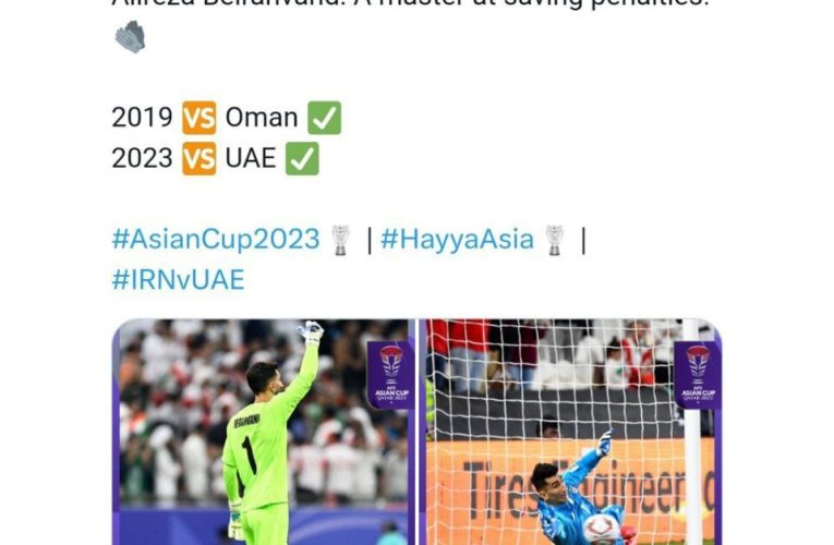 عکس العمل AFC به حرکت به موقع علیرضا بیرانوند