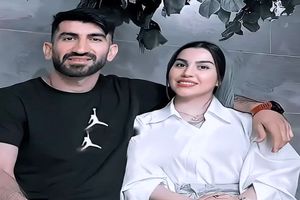 همخوانی جالب همسر علیرضا بیرانوند به همراه شوهرش در کنسرت/ ویدئو