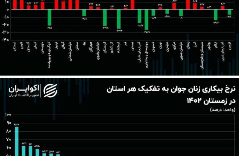 افزایش بیکاری زنان جوان در ۲۰ استان/ رشد بی‌سابقه بیکاری در لرستان_آینده