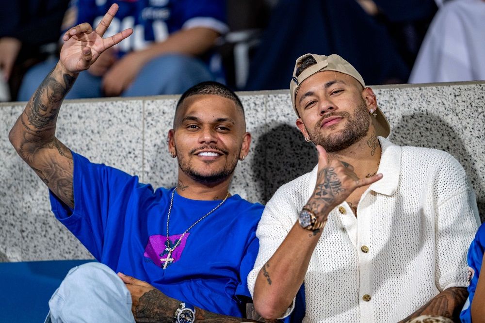 نیمار و دخترش در جشن قهرمانی الهلال عربستان / عکس