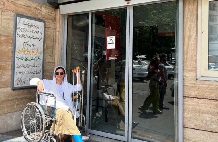 پای خانم بازیگر ناکامی/ عکس_آینده