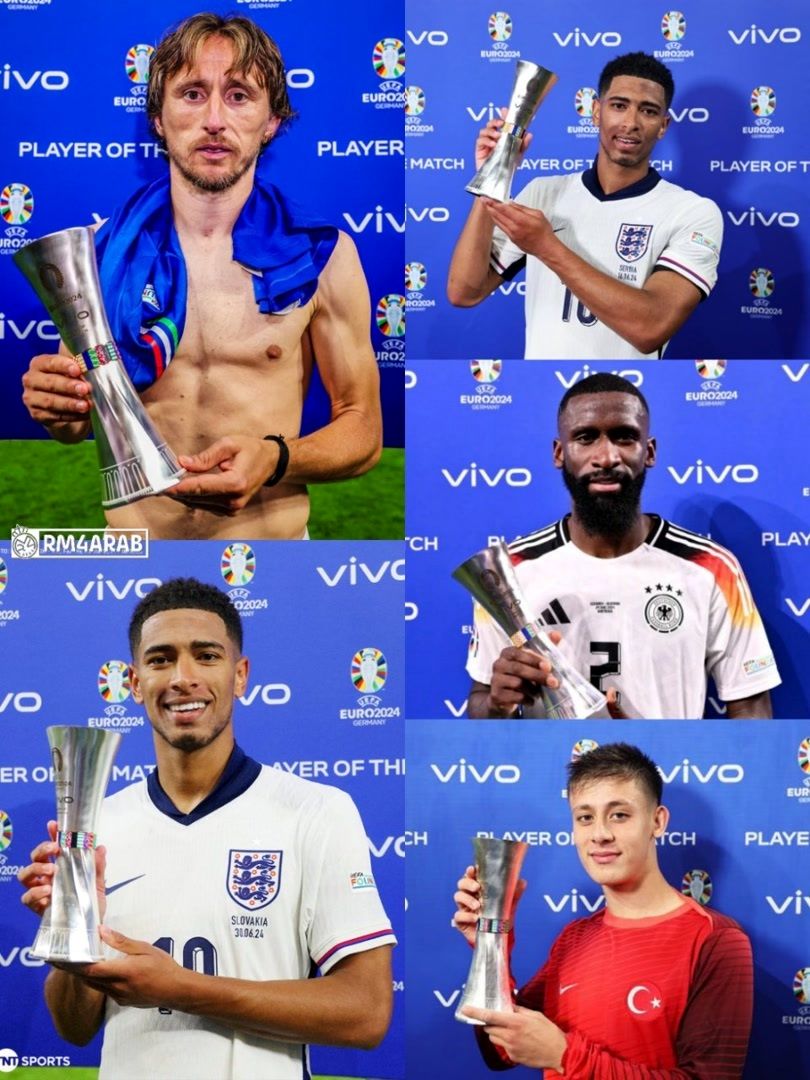 رئال و سیتی رکورددار بهترین بازیکن زمین یورو 2024؛ 5 جایزه برای کهکشانی‌ها