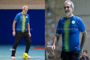 ویدئویی دلنشین از مسعود پزشکیان در مسابقه فوتبال پیشکسوتان_آینده