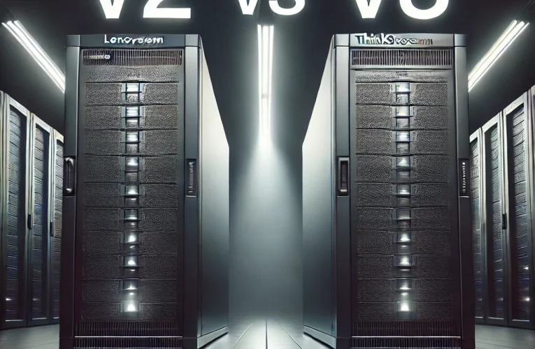 مقایسه سرورهای Lenovo ThinkSystem v2 و v3