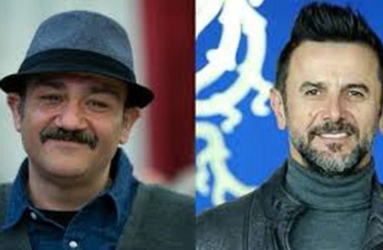 استایل متفاوت امین حیایی و مهران غفوریان در حاشیه یک مراسم/ عکس_آینده