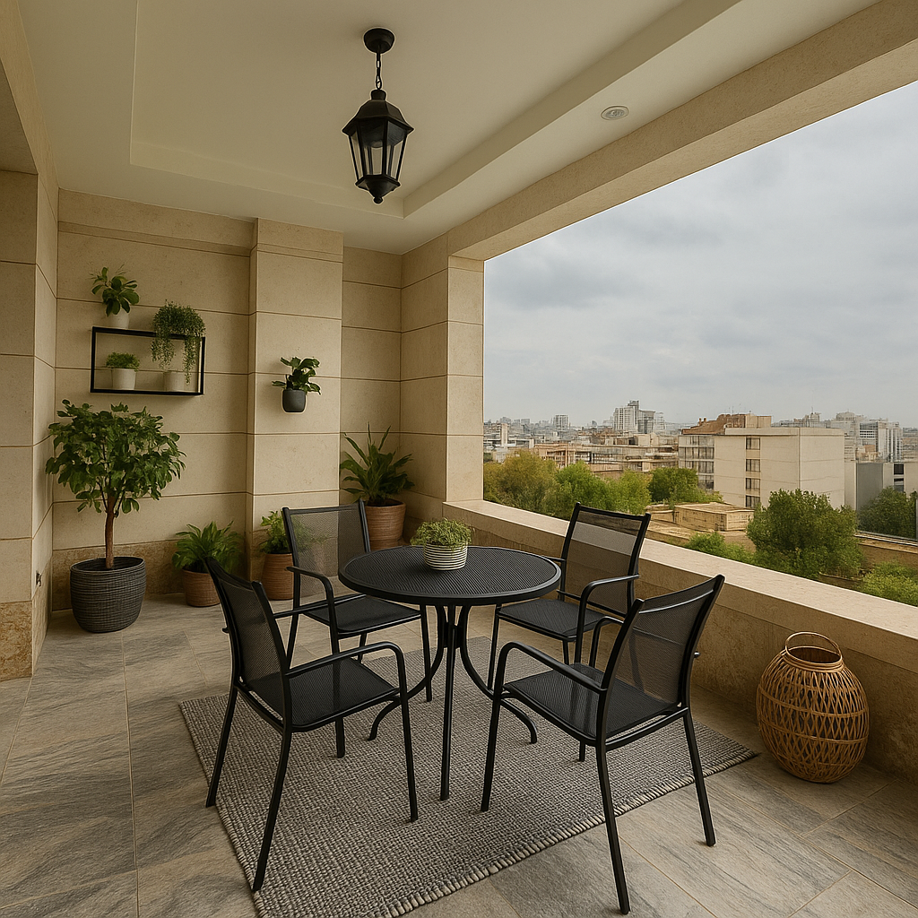 میز و صندلی برای تراس و بالکن کوچک