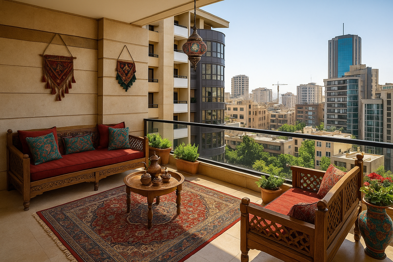 میز و صندلی برای تراس و بالکن کوچک