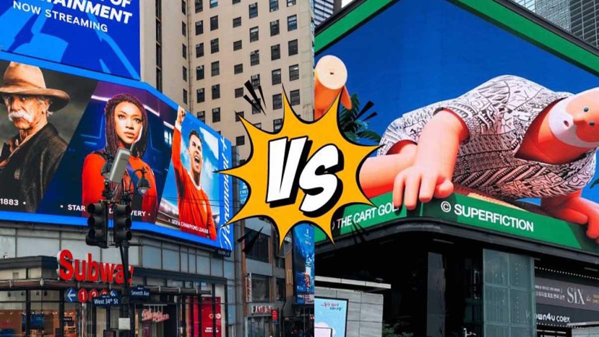 تفاوت تلویزیون شهری با تابلو تبلیغاتی؛ نسل نوین تبلیغات شهری