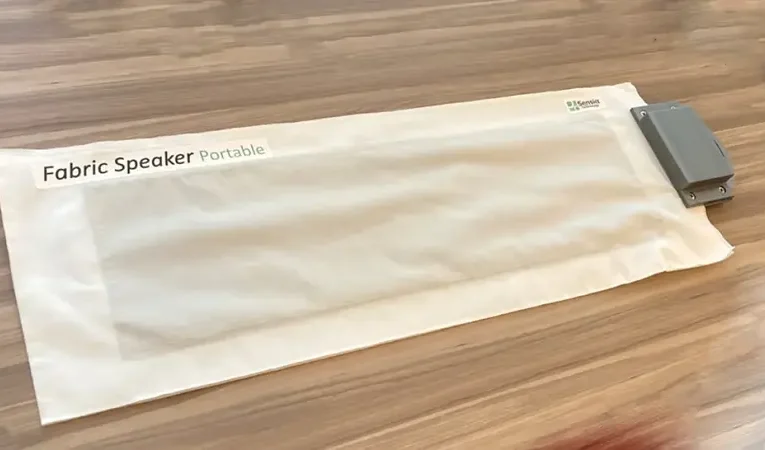 ابداع بلندگوی پارچه‌ای نازک، سبک و انعطاف‌پذیر توسط دانشمندان ژاپنی_آینده