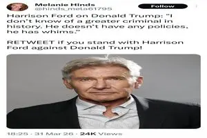 جنایتکاری بزرگتر از ترامپ در تاریخ نمی‌شناسم