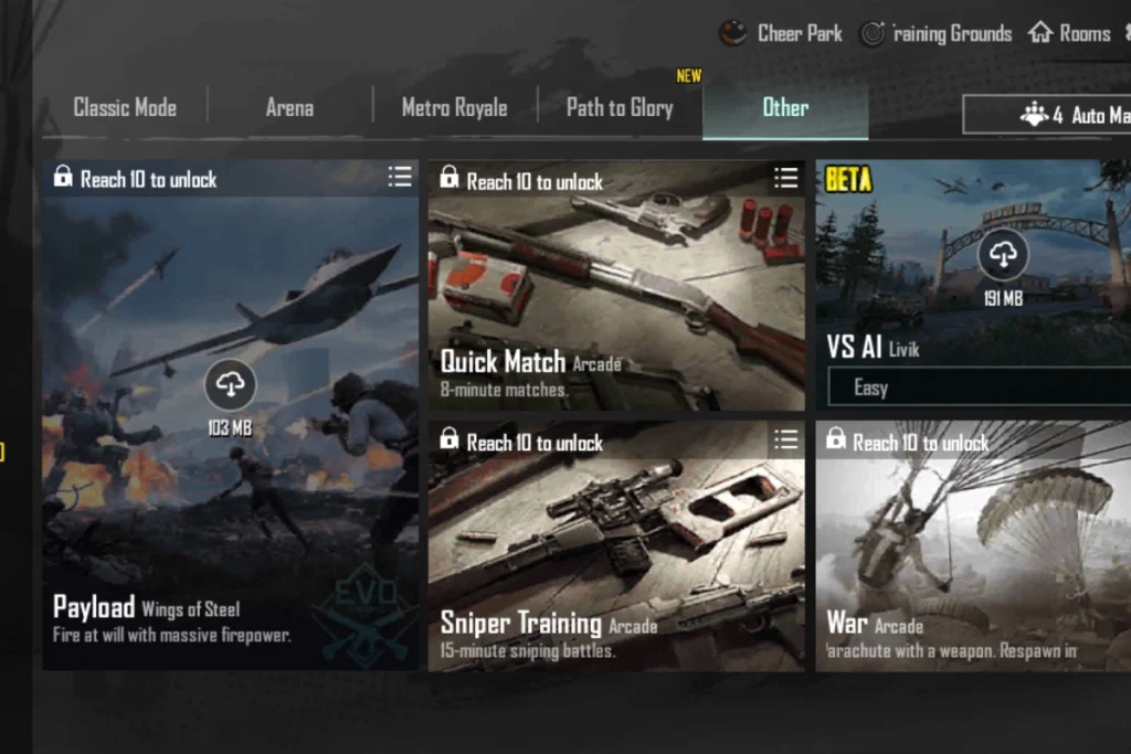 مودهای بازی پابجی موبایل | معرفی تمامی مودها و جدیدترین مودهای PUBG Mobile