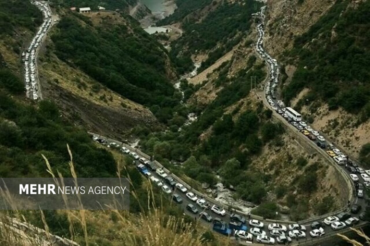 ترافیک سنگین محورهای شمالی و آزادراه‌های تهران