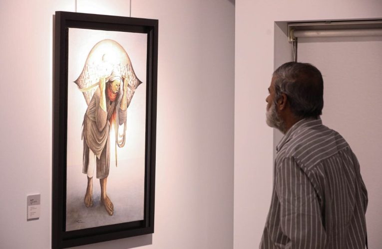 افتتاح نمایشگاه نقاش سرزمین زخمی با آثار سلیمان منصور