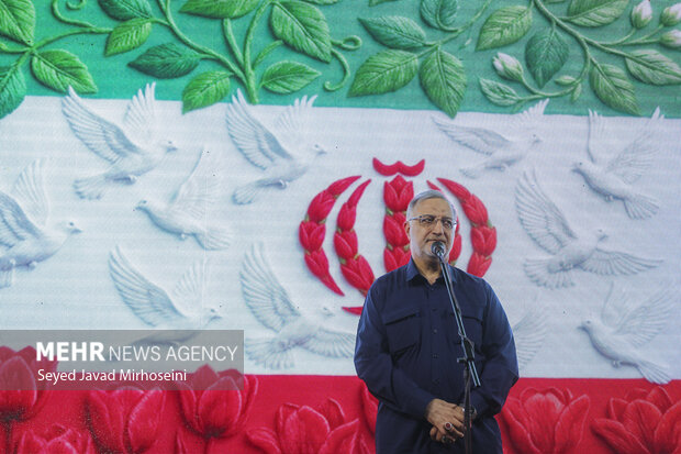 رونمایی از تندیس شهید سردار حاجی‌زاده در میدان ابوذر تهران