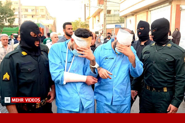 نیروهای انتظامی دستگیر کنندگان اراذل و اوباش تهران